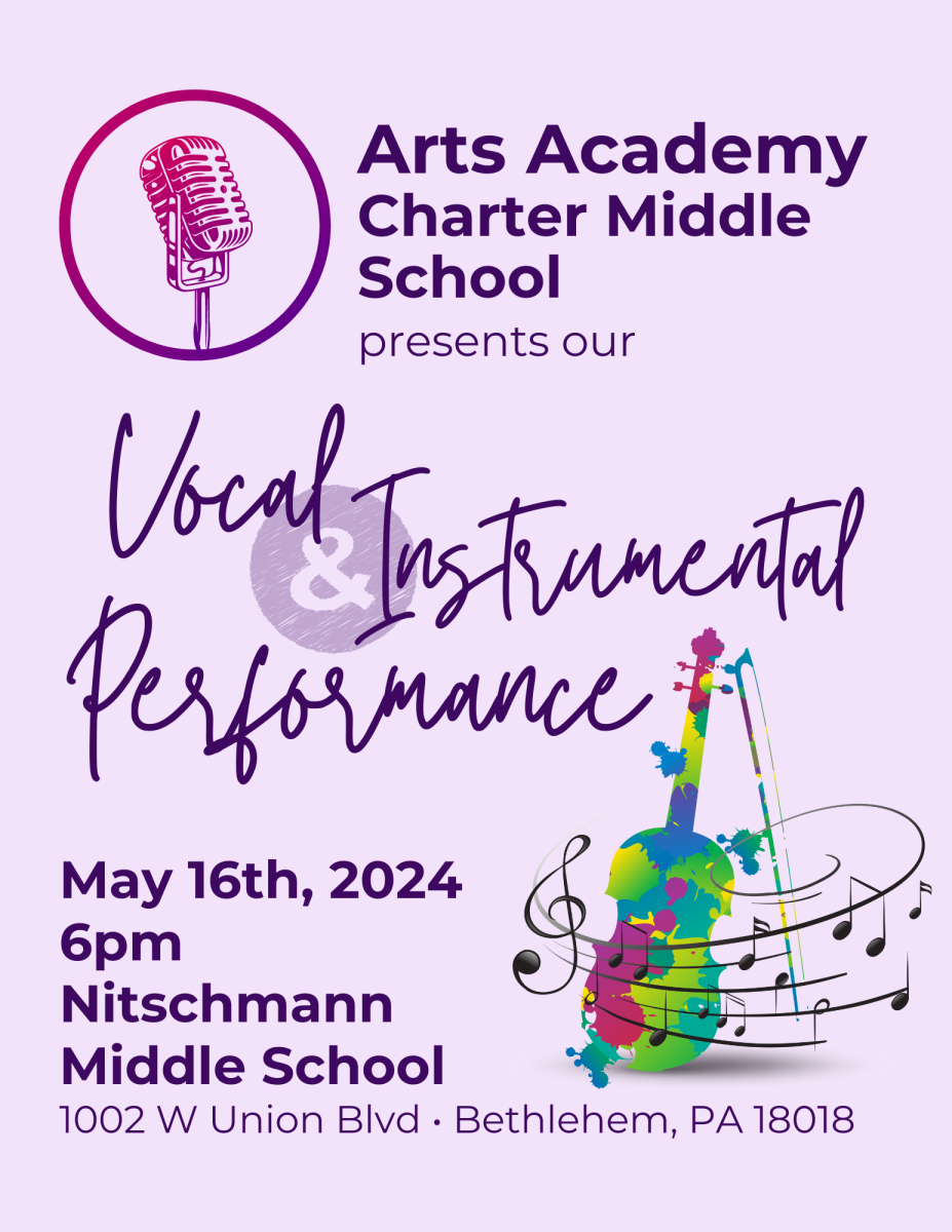 Vocal & instrumental performance flyer with link to PDF